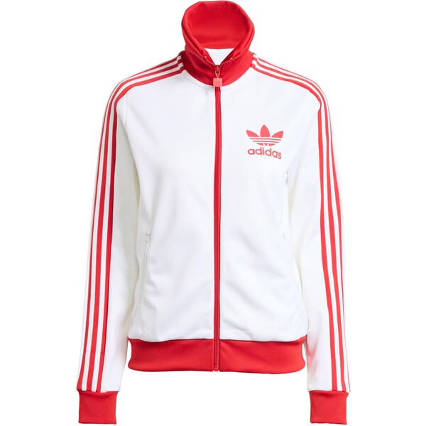 ADIDAS ORIGINALS Tepláková bunda Beckenbauer červená / biela 64216560
