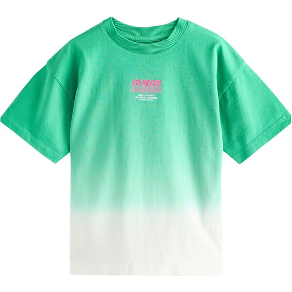 Next Tričko zelená / tmavoružová / biela 64488239