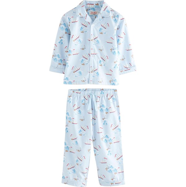 Next Pyžamo svetlomodrá / oranžová / červená / biela 64216534