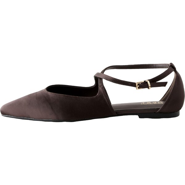 Next Baleríny s ramienkom Forever Comfort čokoládová 64216649