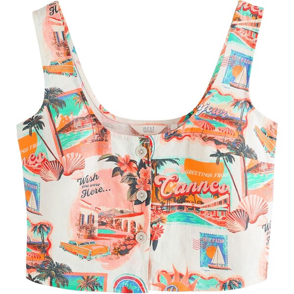 Next Top tyrkysová / zlatá / koralová / biela 65877651