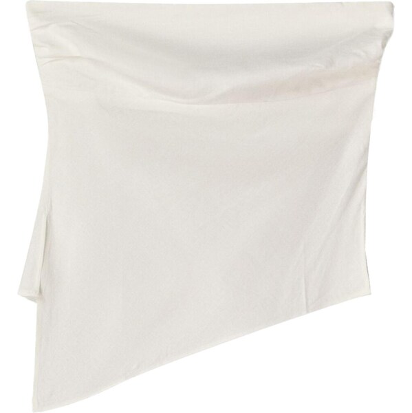 Bershka Top šedobiela 65882219