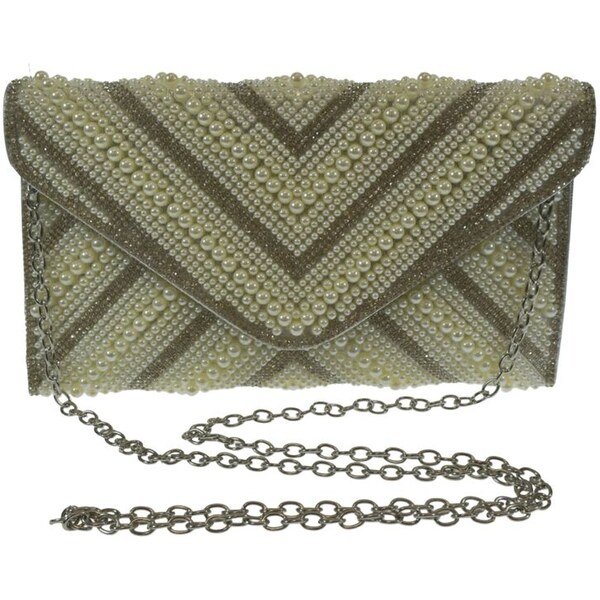 JOHN-C Strieborná spoločenská kabelka MILLIE 64218758