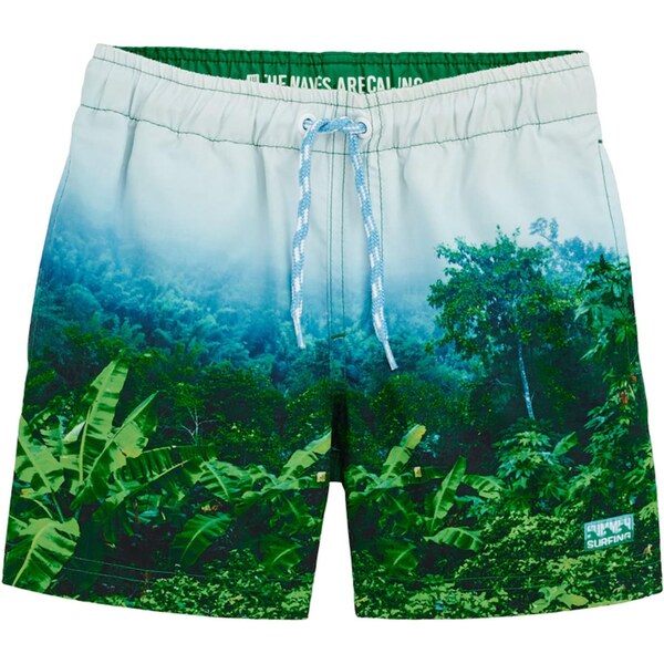 WE Fashion Plavecké šortky modrá / námornícka modrá / zelená / 62297877