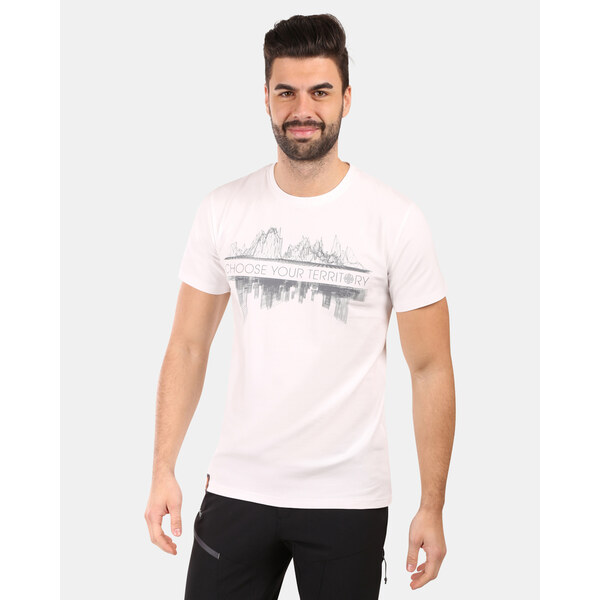 Pánske bavlnené tričko Kilpi DISCOVER-M biela 64224589