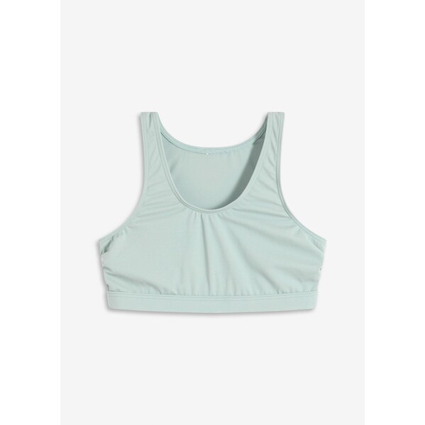 bonprix Bikinový krátky top, prestaviteľný pod prsiami, farba šedá 64226196