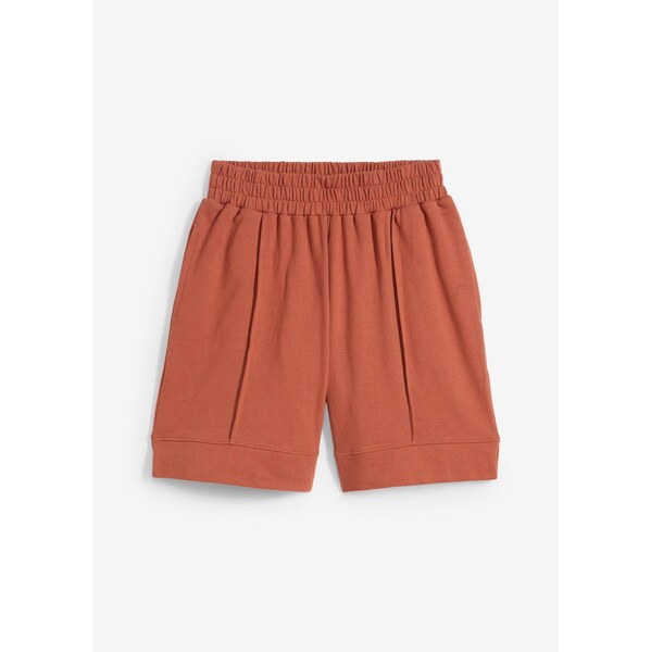 bonprix Teplákové šortky z bavlneného mixu, farba hnedá 64226225