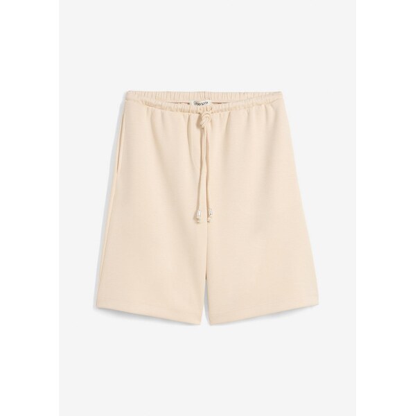 bonprix Bermudy zo scuba materiálu, farba béžová 64226314