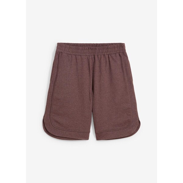 bonprix Džersejové šortky, z ťažkého bavlneného mixu, farba hnedá 64226435