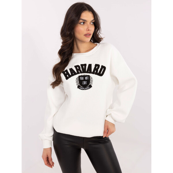 BASIC Smotanová dámska zateplená mikina bez kapucne EM-BL-617-16.01X 61779936