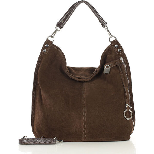 BASIC MAZZINI Tmavohnedá shopper kabelka s92r 24642476