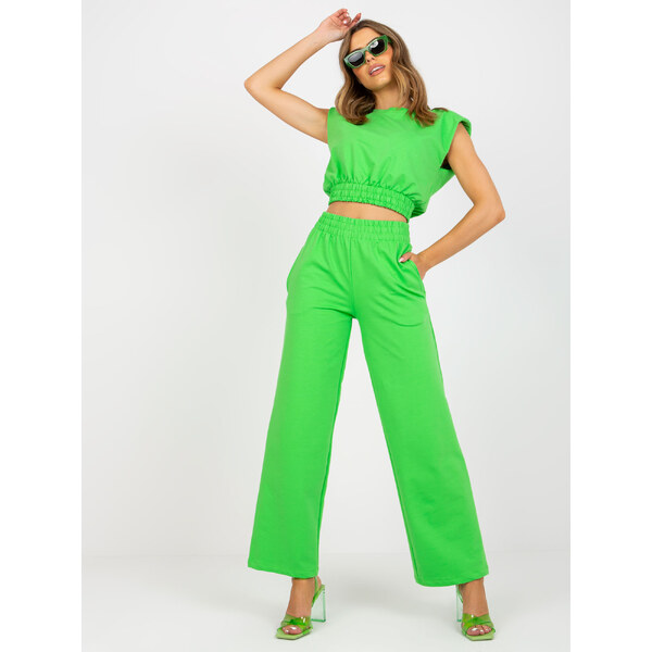 RUE PARIS Zelený teplákový komplet -WN-KMPL-VE09.05-light green 57954786