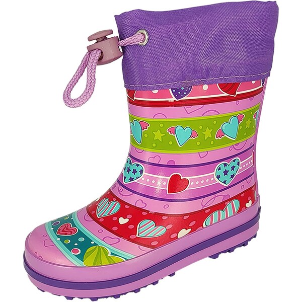 BECK Gumáky Joy zelená / fialová / ružová / červená 64231496