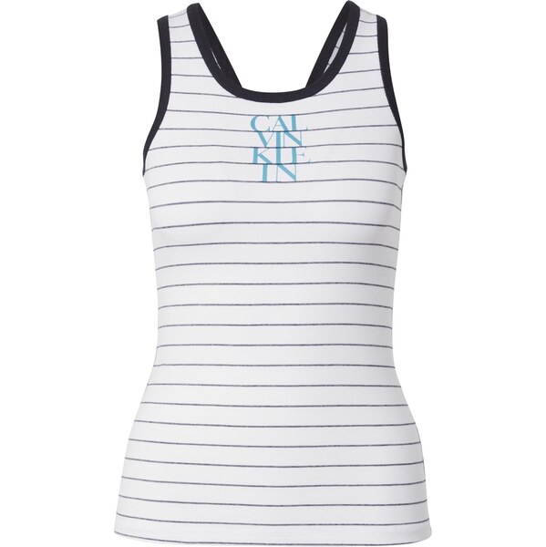 Calvin Klein Jeans Top vodová / modrozelená / čierna / biela 64231768