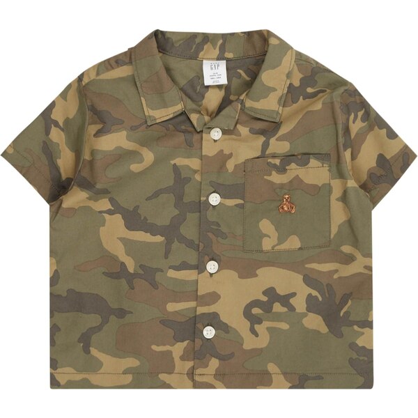 GAP Košeľa tmavohnedá / kaki / olivová 64564028