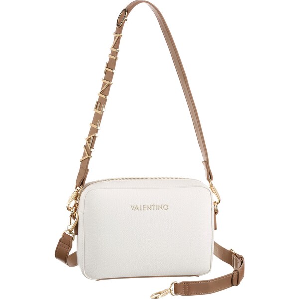 VALENTINO Kabelka na rameno Alexis pueblo / šedobiela 64230019