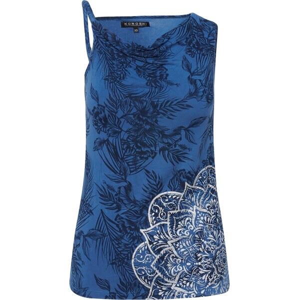 KOROSHI Top modrá / námornícka modrá / biela 65872108