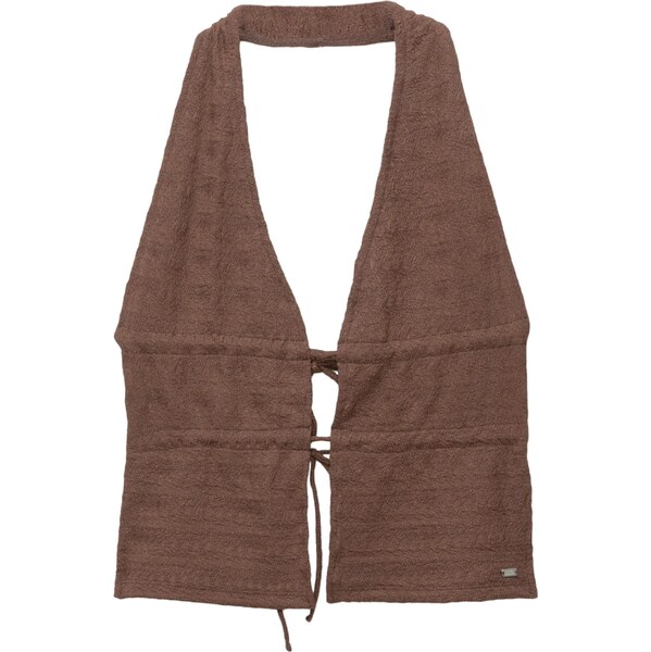 Pull&Bear Top čokoládová 65882319