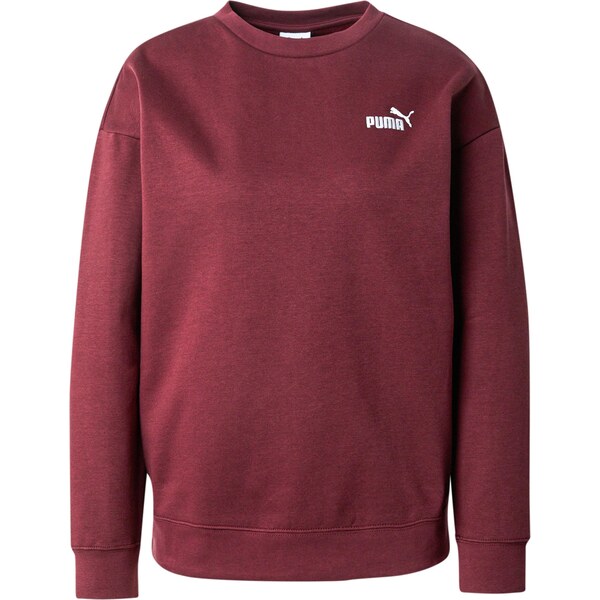 PUMA Športová mikina ESS No. 1 vínovo červená / biela 64565726
