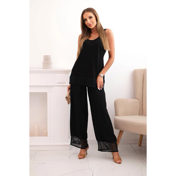 Fashionweek Dámska súprava top na širokých ramienkach a nohavice so 64879273