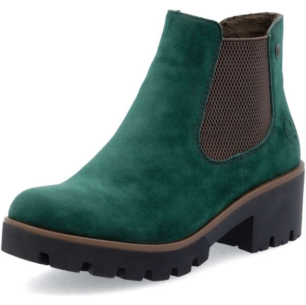 Dámska členková obuv RIEKER 79265-55 zelená W5 64233331