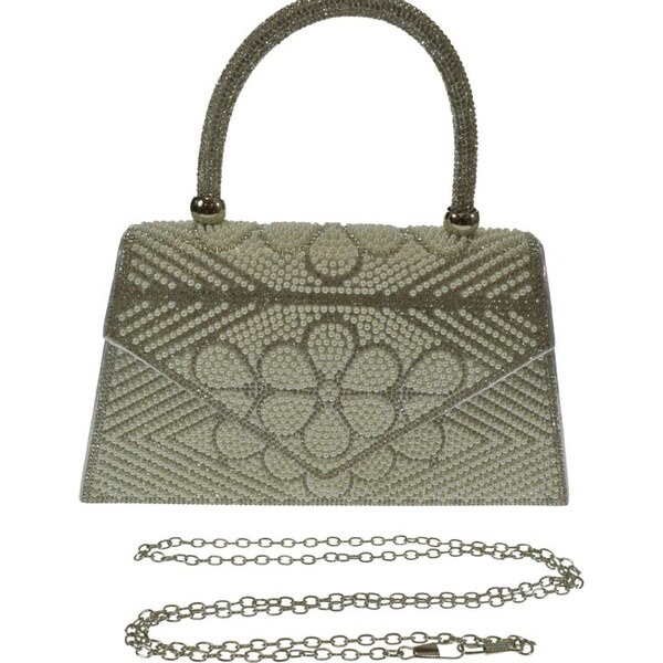 JOHN-C Strieborná spoločenská kabelka ALI 64236954