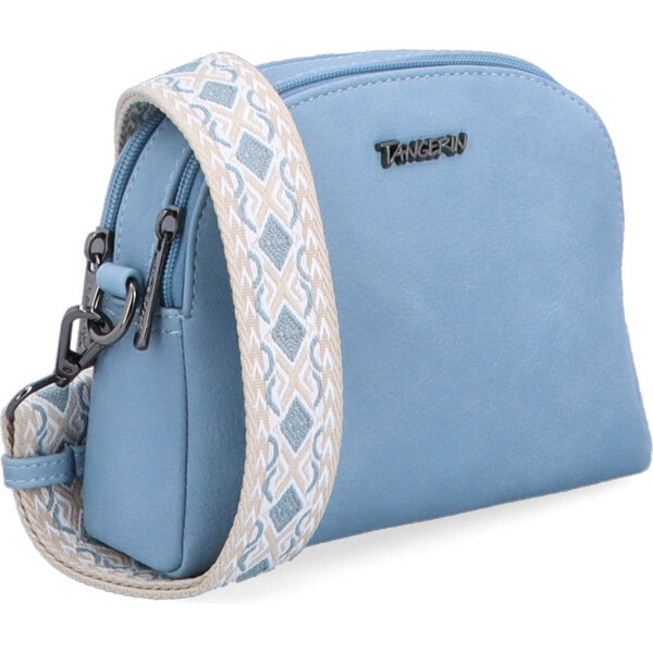 Kabelka zo syntetickej kože crossbody Tangerin modrá 8044 SM 64020202