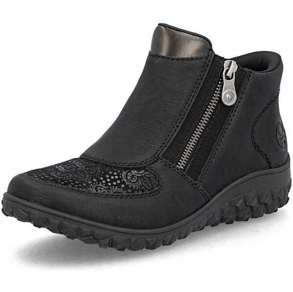 Dámska členková obuv RIEKER 59558-00 čierna W5 64244694