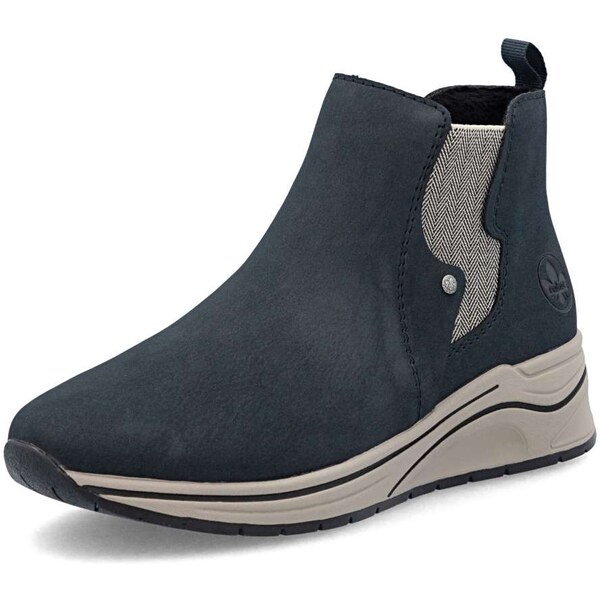 Dámska členková obuv RIEKER N9561-14 modrá W5 64244695