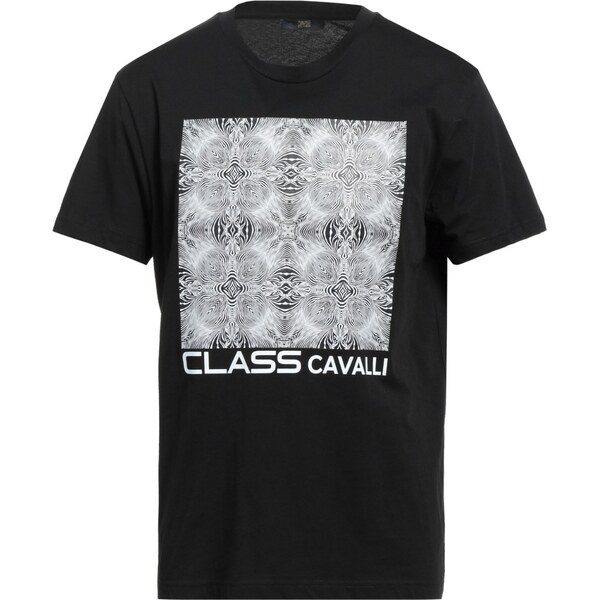 CAVALLI CLASS Graphic Black tričko 64247305