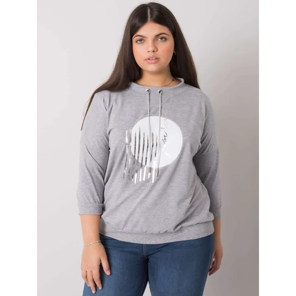 FPrice Blúzka RV BZ 7040.85P sivá 49737355