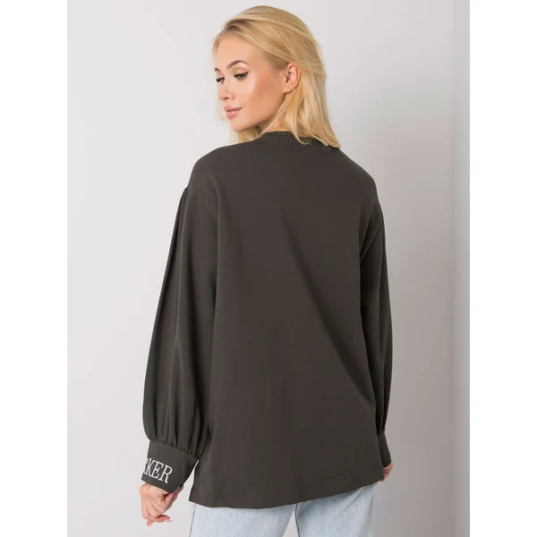 FPrice Blúzka RV BL 7164.51P tmavá khaki 49742603