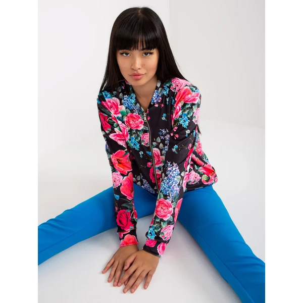 FPrice Mikina RV BL 8116.86P čierna a ružová 49742934