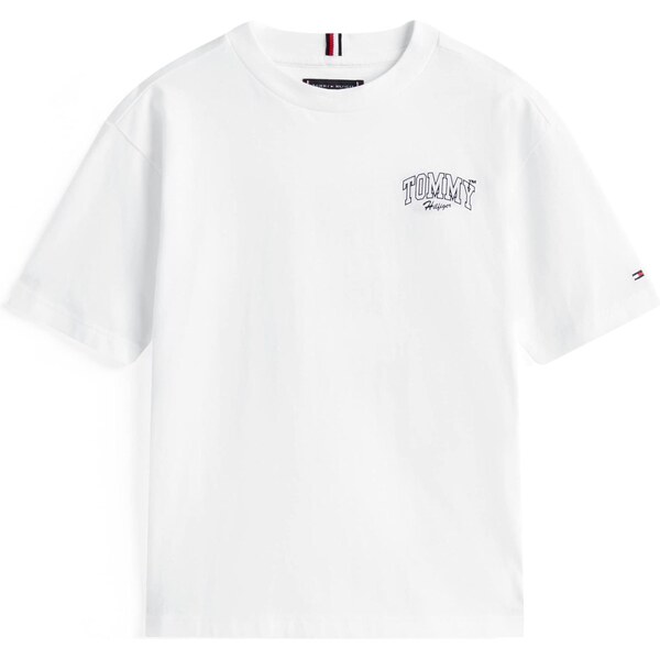 TOMMY HILFIGER Tričko VARSITY čierna / biela 64255784