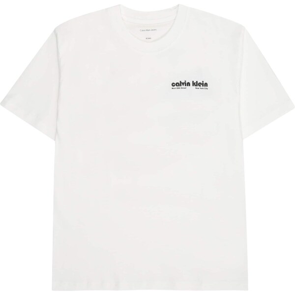 Calvin Klein Jeans Tričko modrá / hnedá / červená / biela 64255803