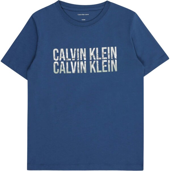 Calvin Klein Jeans Tričko enciánová / antracitová / pastelovo zelená / 64255793