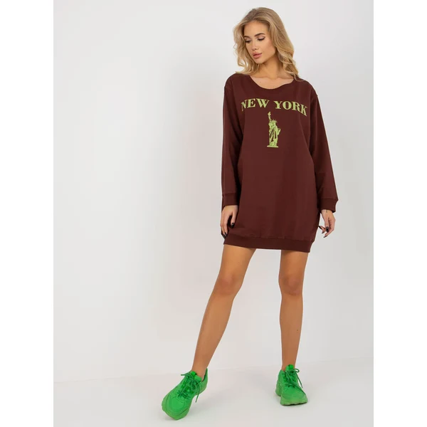 FPrice Mikina VI BL 3212.15X tmavo hnedá 49862261