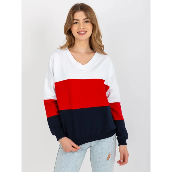 FPrice Mikina RV BL 8328.86P biela a tmavo modrá 49748154