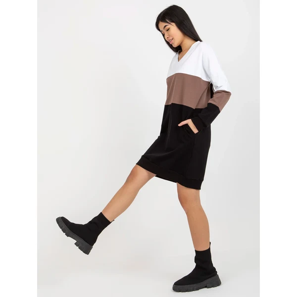 FPrice RV SK 8382 šaty.04 biela a čierna 49748337