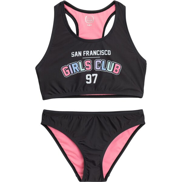 Cool Club Bikiny dymovo modrá / ružová / čierna / biela 64254272