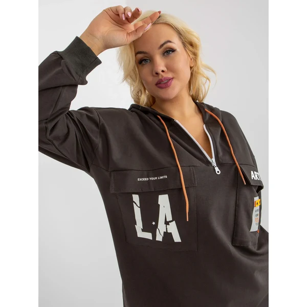 FPrice Mikina RV BL 8258.34 tmavá khaki 49753332