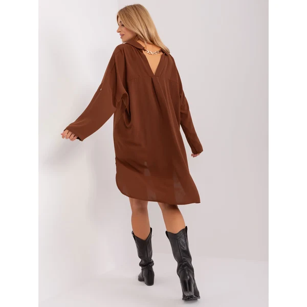 FPrice Šaty DHJ SK 13938.02P hnedá 49769639