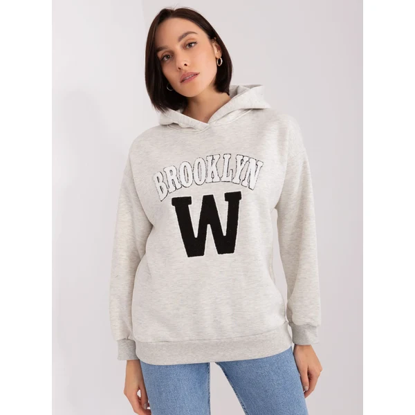 FPrice Mikina EM BL 656 3.99P svetlo šedá 49780710