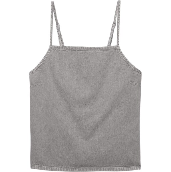 Pull&Bear Top sivý denim 65882455