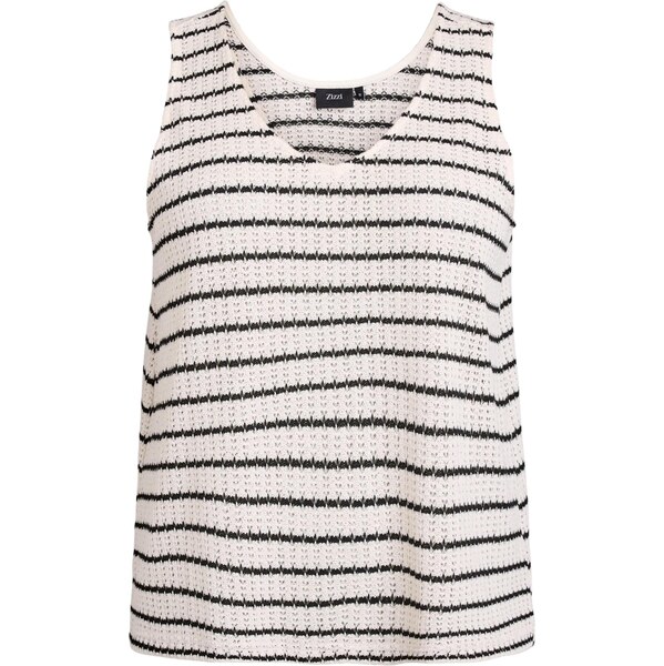 Zizzi Top Vjusuie svetlobéžová / čierna 65882489