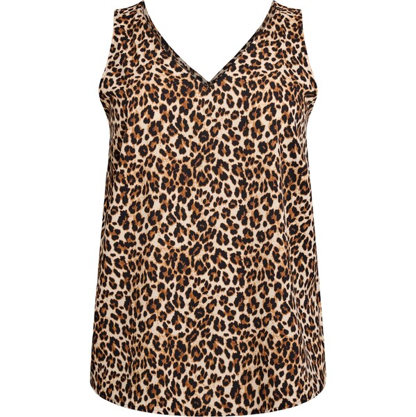 Zizzi Top Caanni béžová / svetlohnedá / čierna 65882502