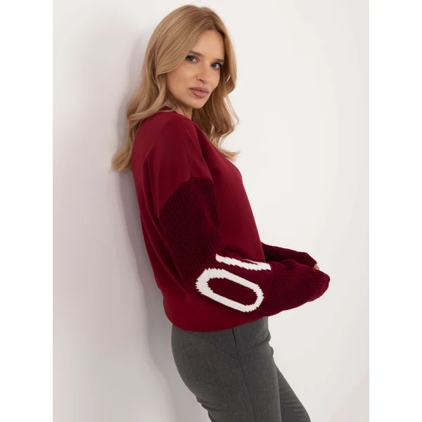 FPrice Mikina MI BL M5975.26P bordová 60368451