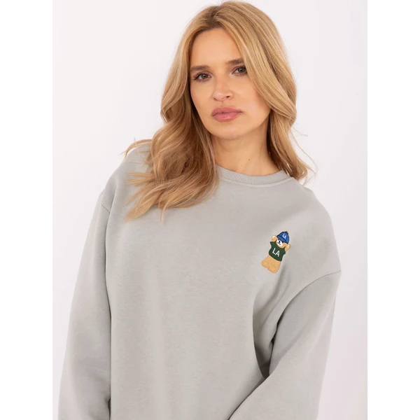 FPrice Mikina CLM BL 1283.19X svetlo šedá 62305693