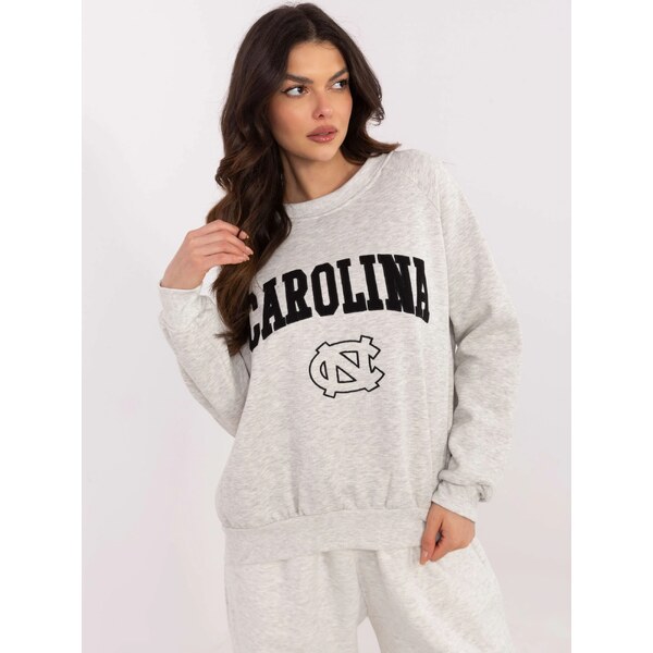 FPrice Mikina EM BL 857 1.02X svetlo šedá 62305821