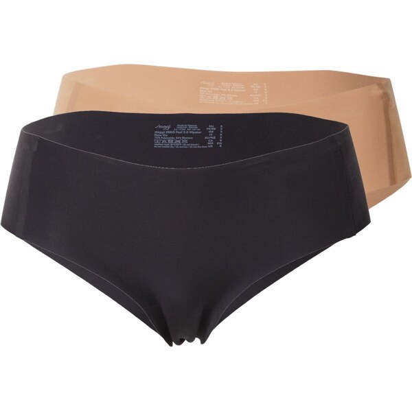 SLOGGI Nohavičky ZERO Feel 2.0 kapučíno / čierna 64284522